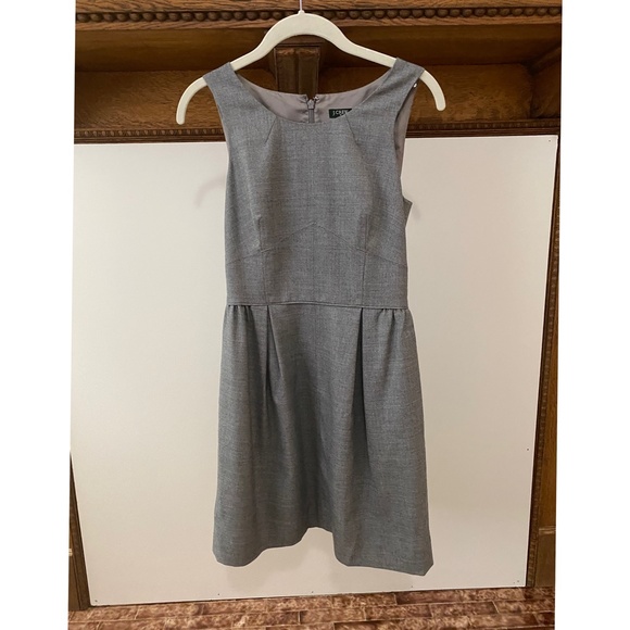 J.Crew Pleated Fully Lined Shift Wool Dress - Picture 2 of 4